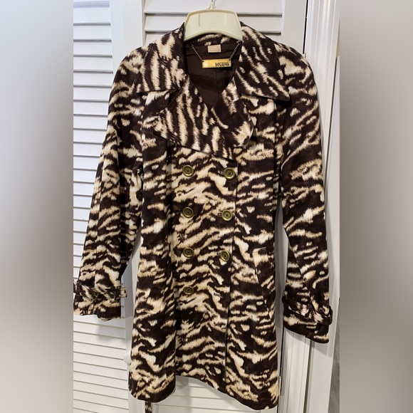 Michael Kors Jackets & Blazers - Michael Kors Zebra Print Trench Coat